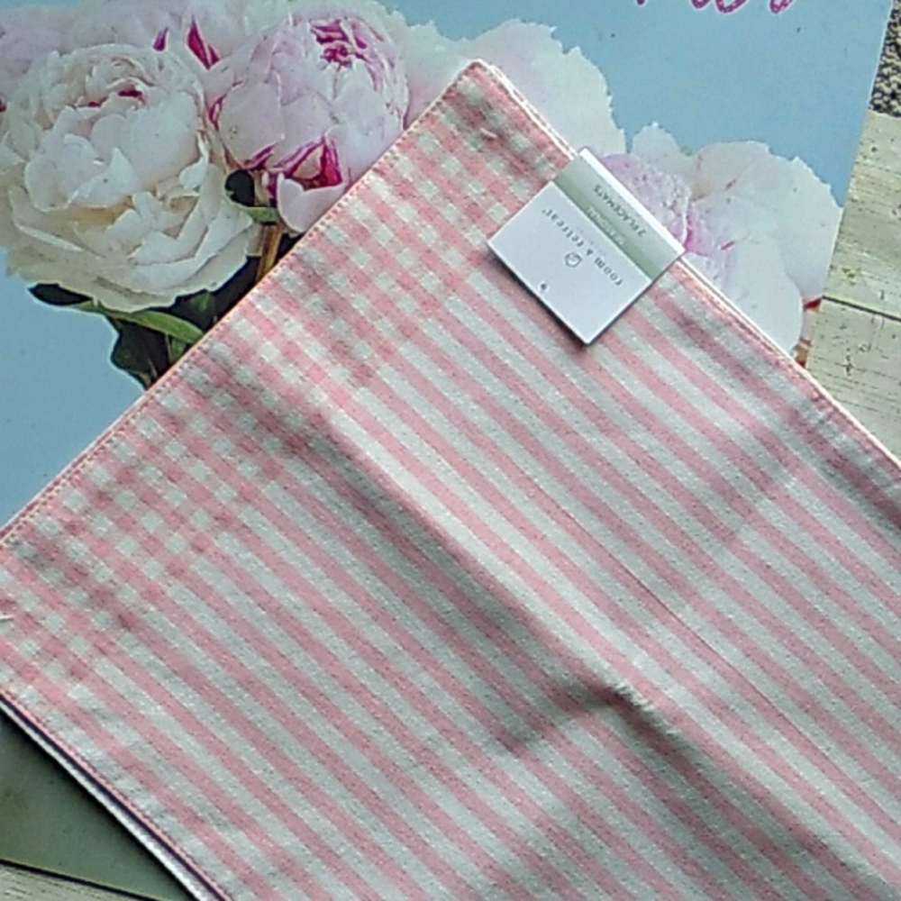 NEW  Pink  Checkered   Set of Two Placemats